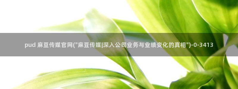麻豆 资源视频：pud 麻豆传媒官网(\