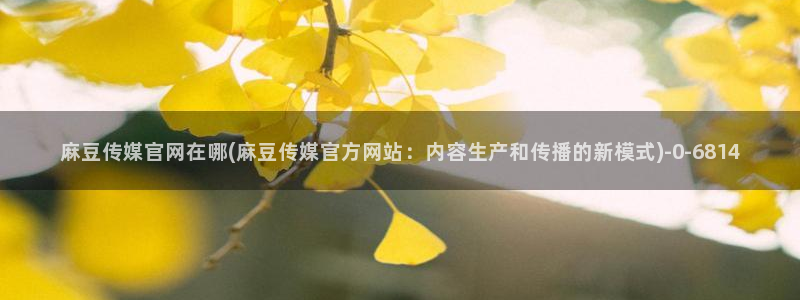 麻豆视频 内容更新：麻豆传媒官网在哪(麻豆传媒官